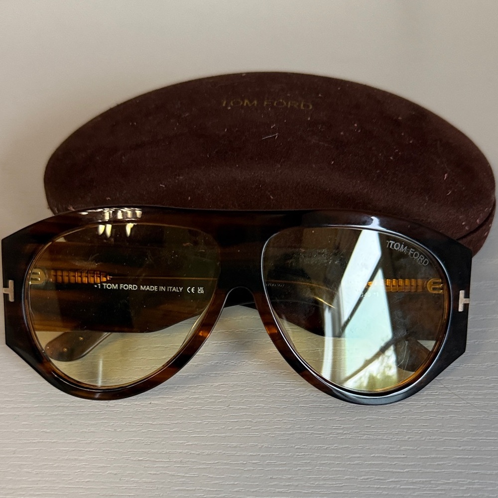 Tom Ford Men’s Tortoiseshell Brown Gradient Sunglasses